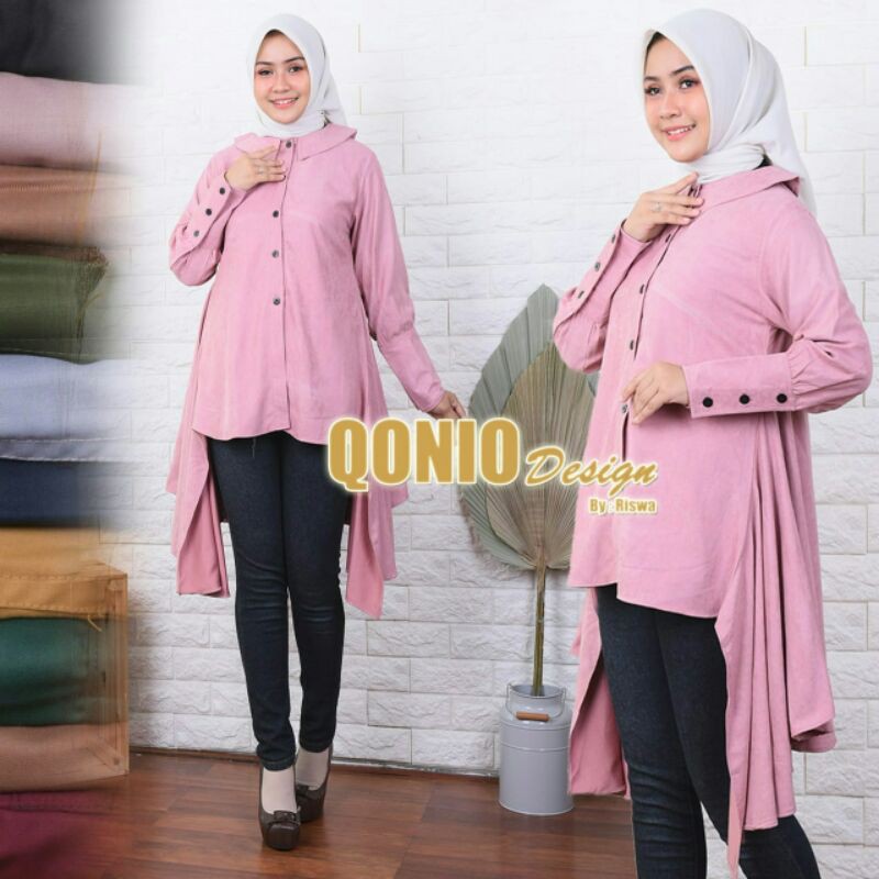 Tunik bahan Toyobo tebal adem banget olses