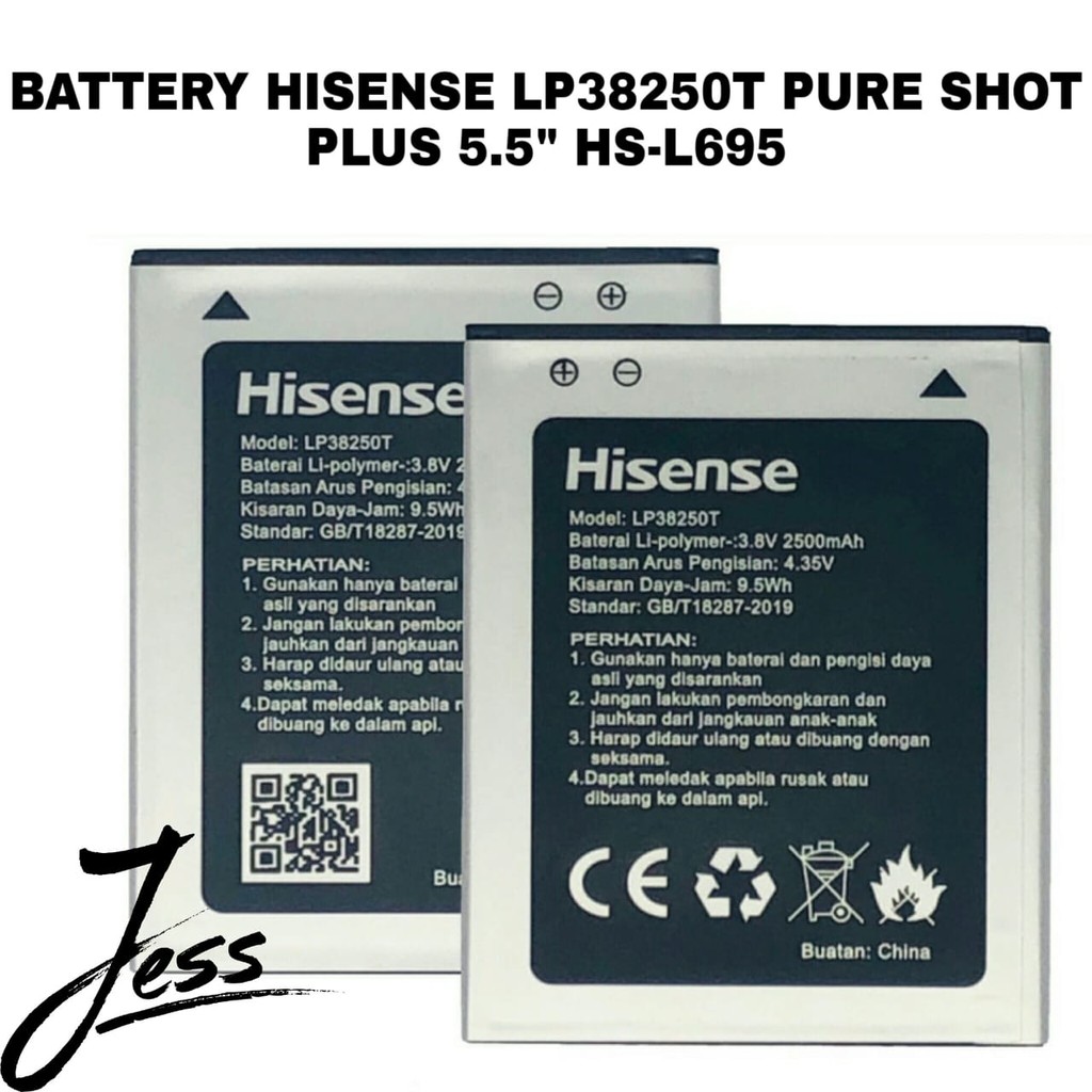 Baterai Original Andromax Hisense Pureshot + Plus HS-L695 / LP38250T