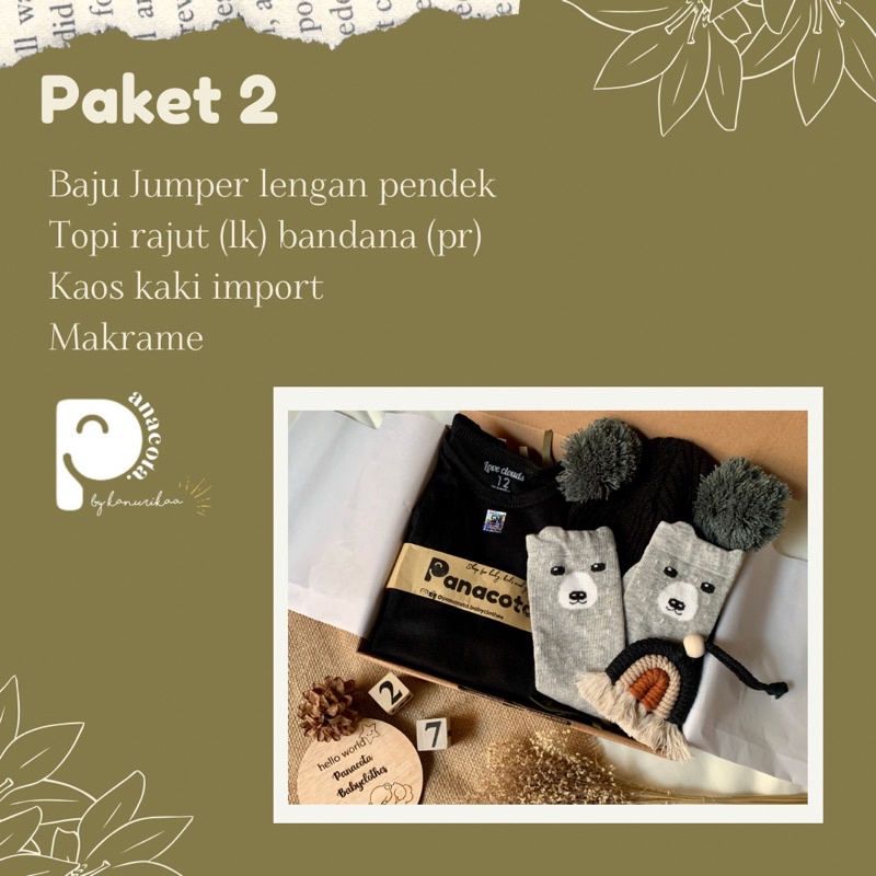 HAMPERS BAYI BARU LAHIR NEWBORN / KADO BAYI 1 TAHUN READY STOCK-Paket 2