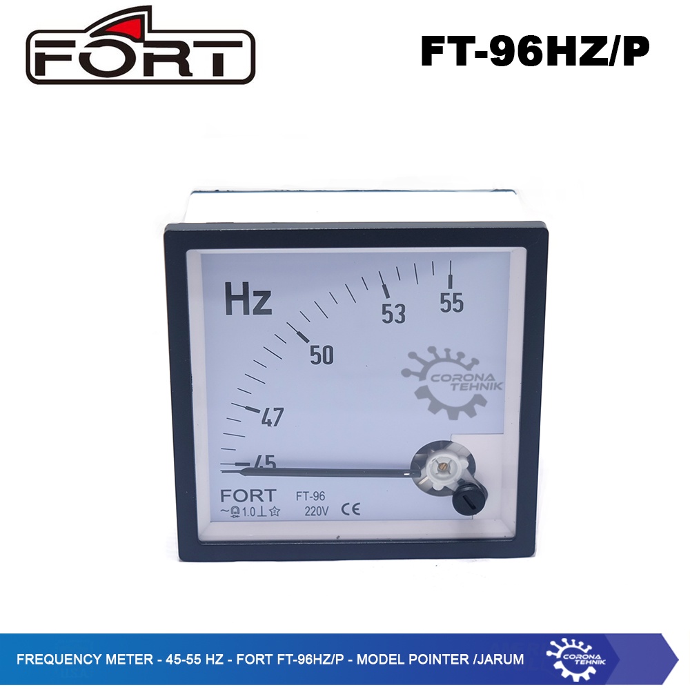 Fort FT-96HZ/P - Model Pointer/Jarum - Frequency Meter - 45-55 Hz