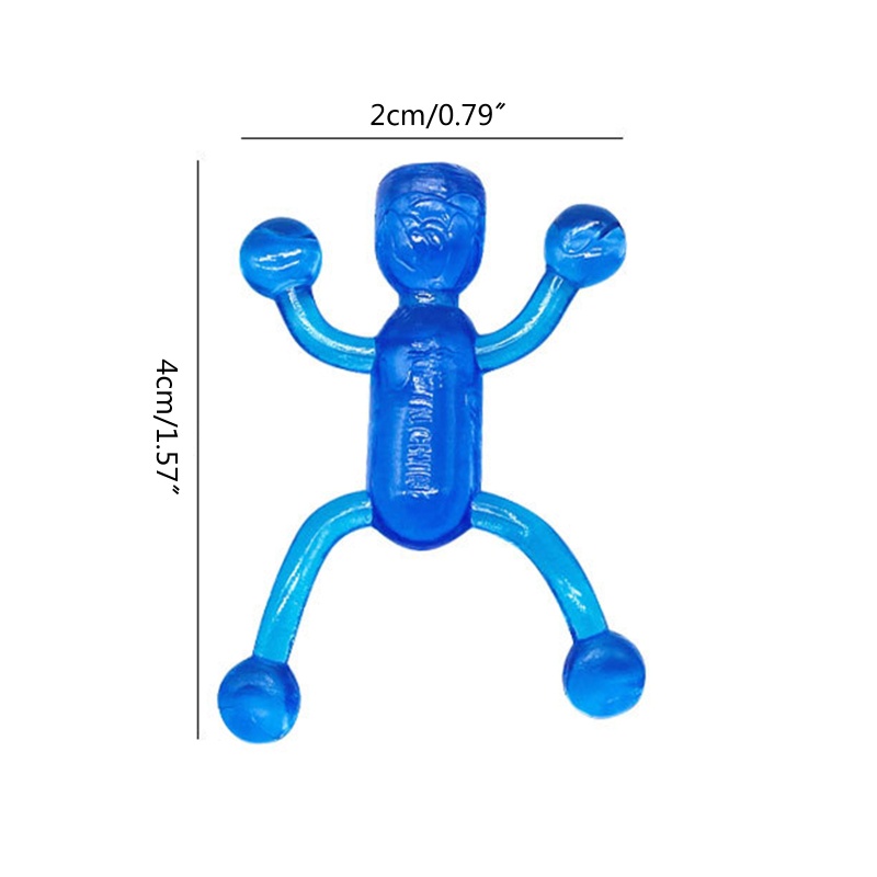 Mary Squishy Little Man Toy Sticky Fidget Sensory Decompressing Toy Permainan Lempar Keluarga