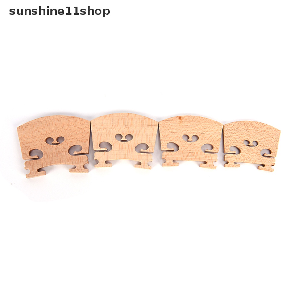 Sho 1pc Bridge Biola Bahan Kayu Ukuran 1 / 4 1 / 2 3 / 4 4 / 4