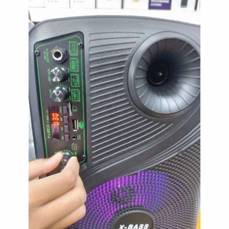 COD SPEAKER BLUETOOTH FLECO 8'5 INCH F-8801 PLUS MIC KARAOKE TERBARU