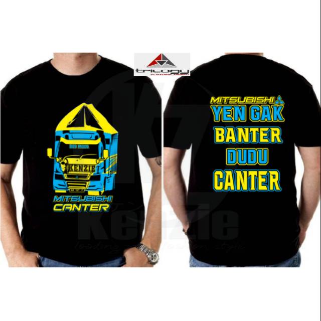 KAOS TRUCK MITSUBISHI CANTER MITSUBISHI YEN GAK BANTER DUDU CANTER REAL COTTON COMBED