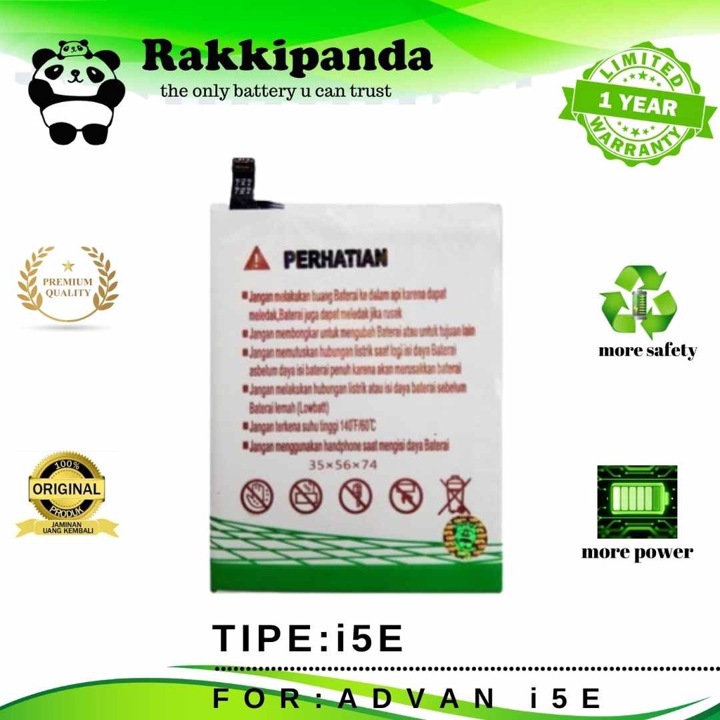 (R/K)- RakkiPanda - BP50CH Advan I5E Batre Batrai Baterai