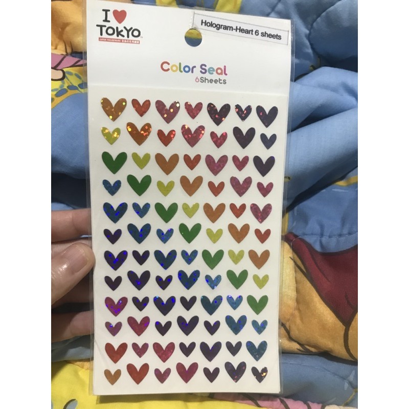 

HOLOGRAM HEART STICKER SHEETS MADE IN KOREA