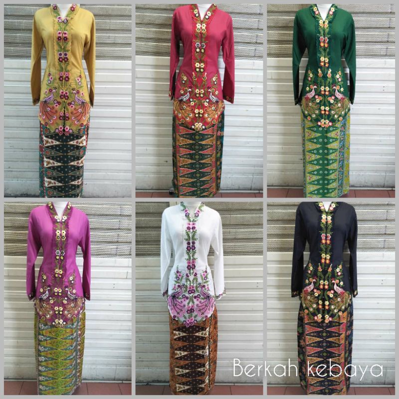 Kebaya Encim Betawi Modern Lengan Panjang Bordir Katun Jumbo Kebaya Wisuda Kondangan