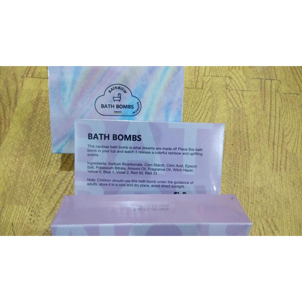 Ltf Bathbomb Rainbow Cloud Rainbow Bathsalt Bath Bomb Salt Shopee Indonesia