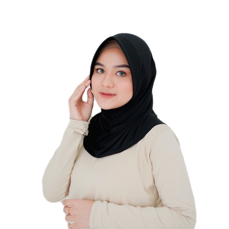 Jilbab Sport Bergo Sport / Hijab Volly Olahraga Muslimah Kerudung Sekolah