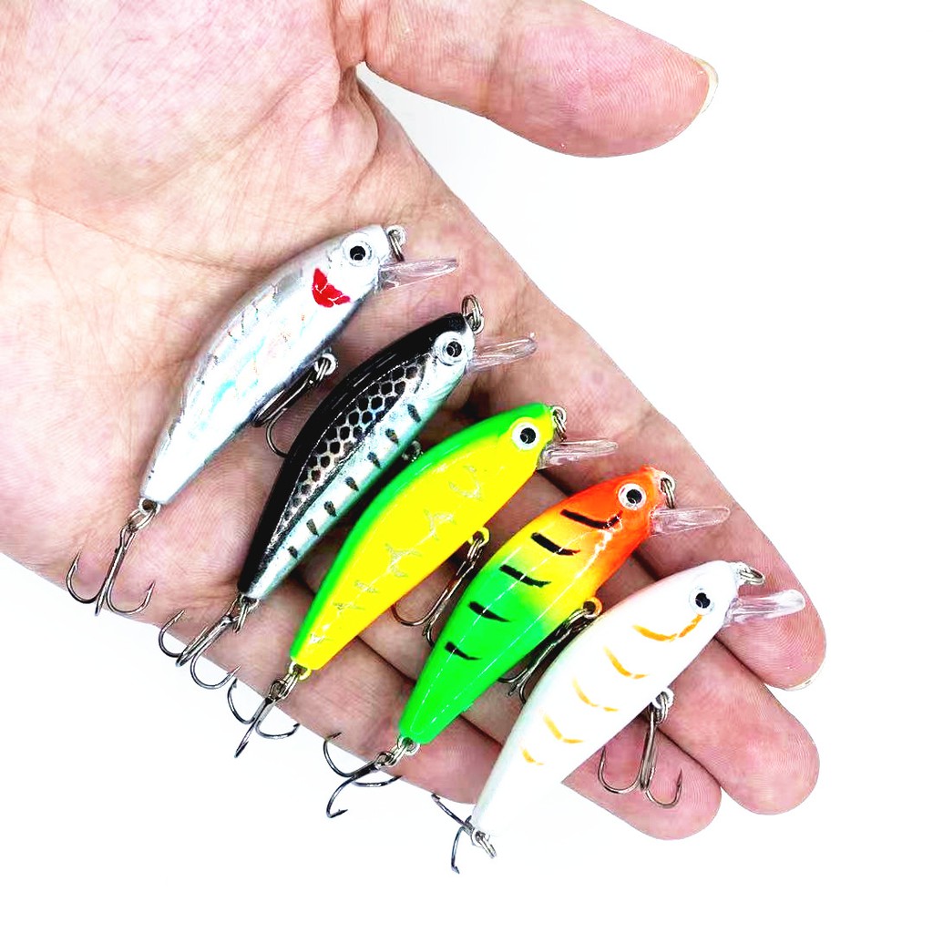 Shengyao 1Pcs New Sinking Minnow Umpan Pancing 5.5cm 6g Fishing Lure Swimbait Bass Wobbler Ikan Kecil Kail Memancing Kait