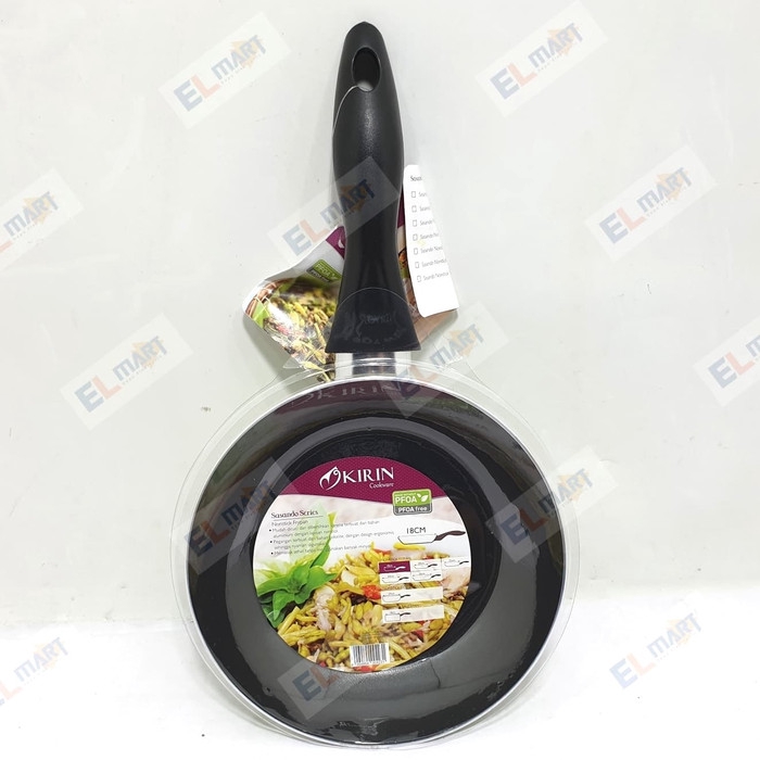 Frypan Teflon 18cm KIRIN Sasando 18 cm fry pan wajan anti lengket 18cm Frypan sasando 18cm kirin