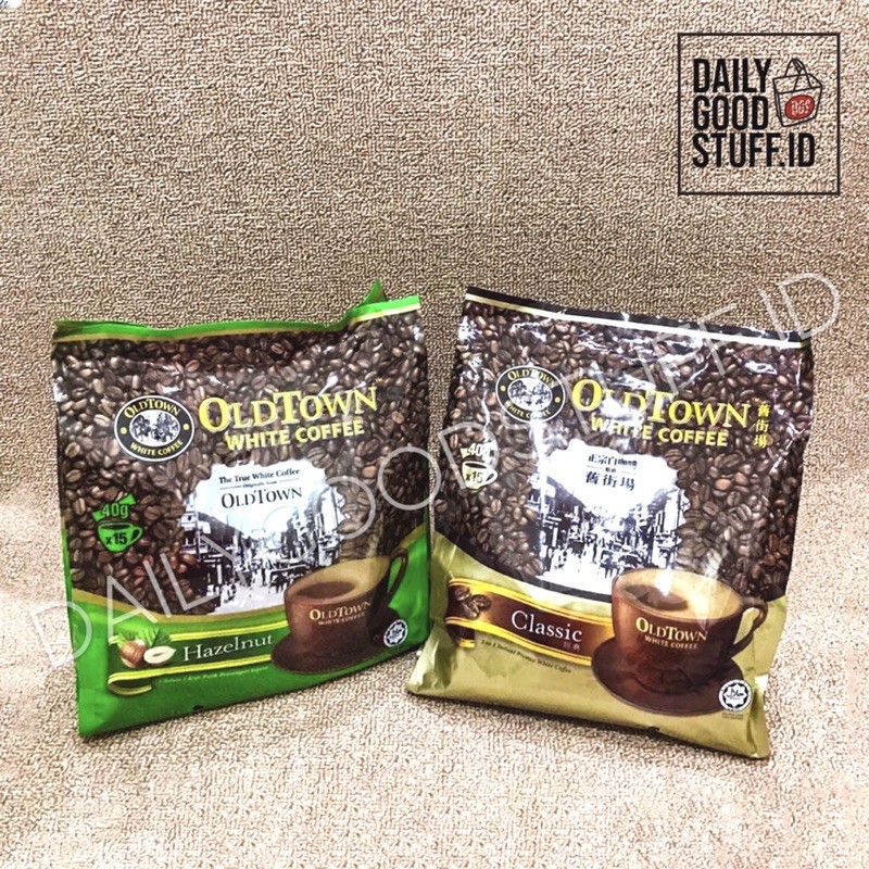 

OLD TOWN White Coffee Classic dan Hazelnut 3 in 1 - 40g x 15