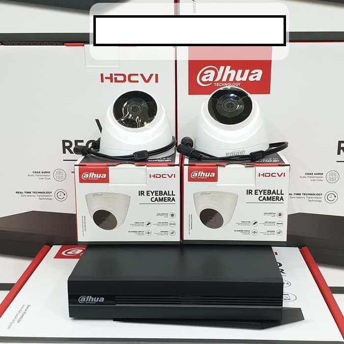 Paket CCTV Dahua 2MP DVR 4 Channel 2 Kamera Siap Pasang