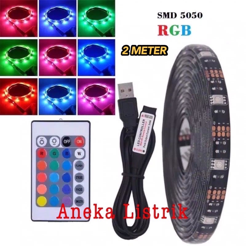 -5050 RGB 5V USB 2M