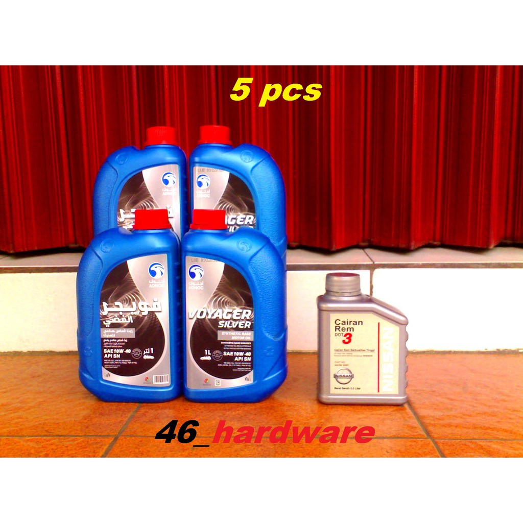 ADNOC VOYAGER SILVER 10W40 SEMI SYN OLI MOBIL & NISSAN MINYAK REM DOT3 - 46_hardware
