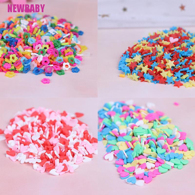 [NEWBABY] 10g/pack Polymer clay fake candy sweets sprinkles diy slime phone supplies