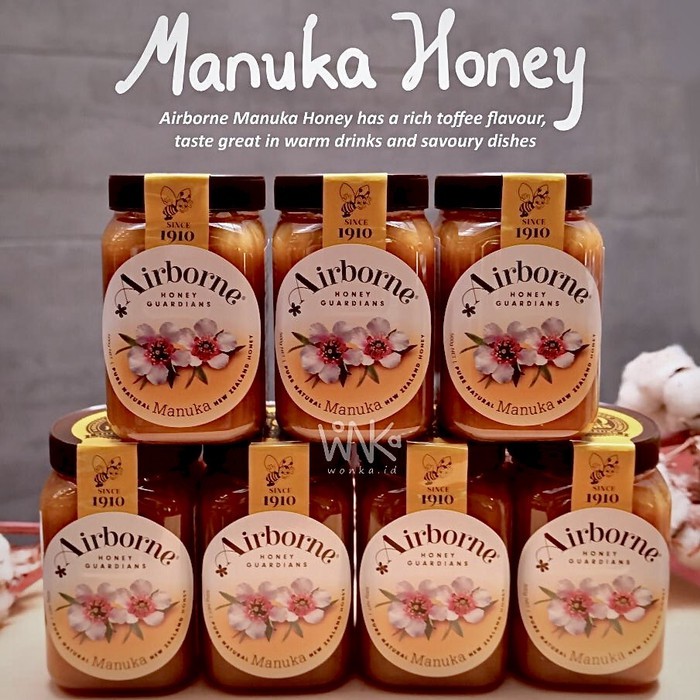 Airborne - Madu Manuka 500 gr - New Zealand Honey - Antibiotik Alami