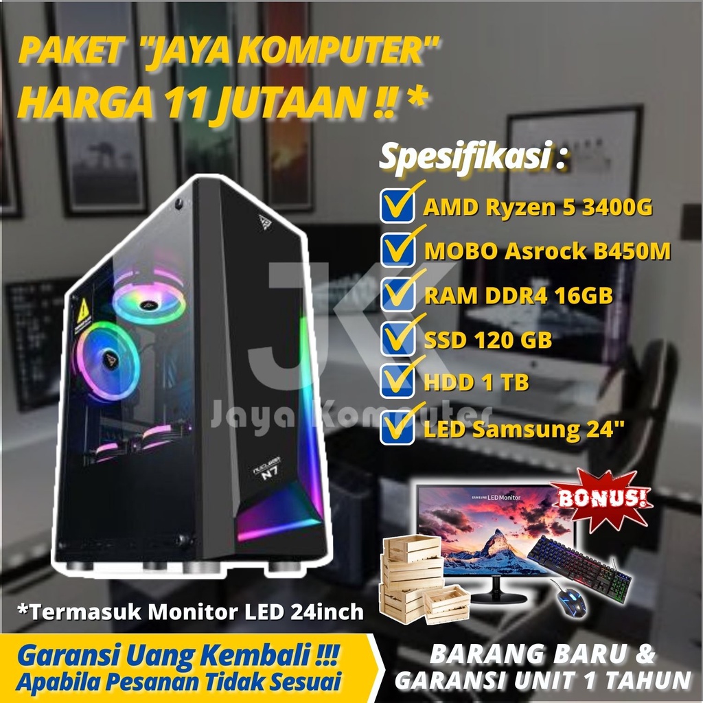 Computer Gaming full Set Murah Harga 11 Jutaan
