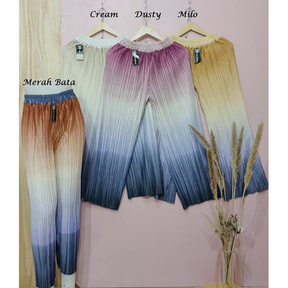 Maura Couple - Sania Ruffle Batik Couple Puser Hijau Ori Bbc