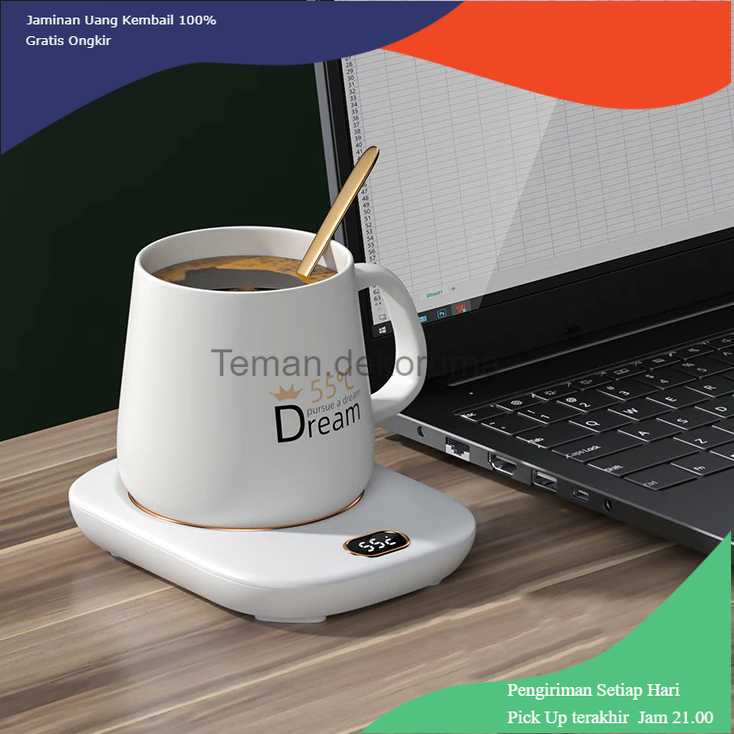 TD-AI04 KODO Pemanas Gelas Kopi Coaster Coffee Cup Warmer Heating Pad - DGS-A1