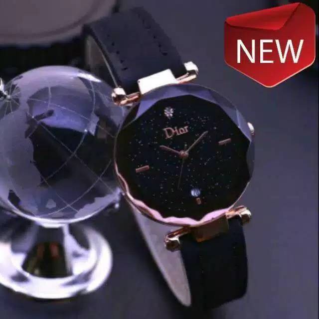 Unik JAM TANGAN DIOR KULIT KACA BELIMBING JAM TANGAN MURAH TANGGAL AKTIF Murah