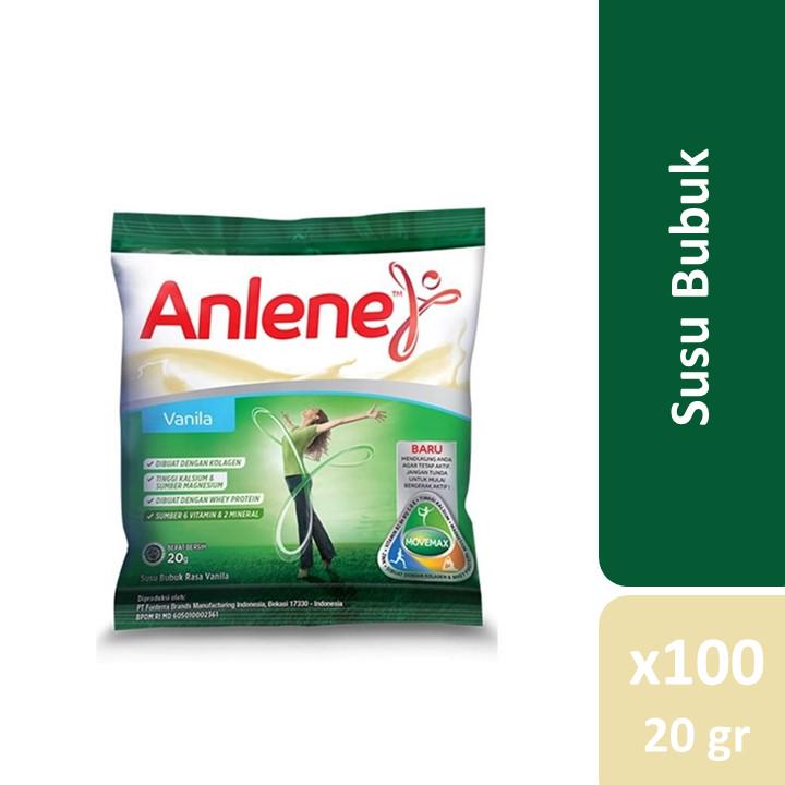 Anlene Sachet Vanila 20gr x 100sachets