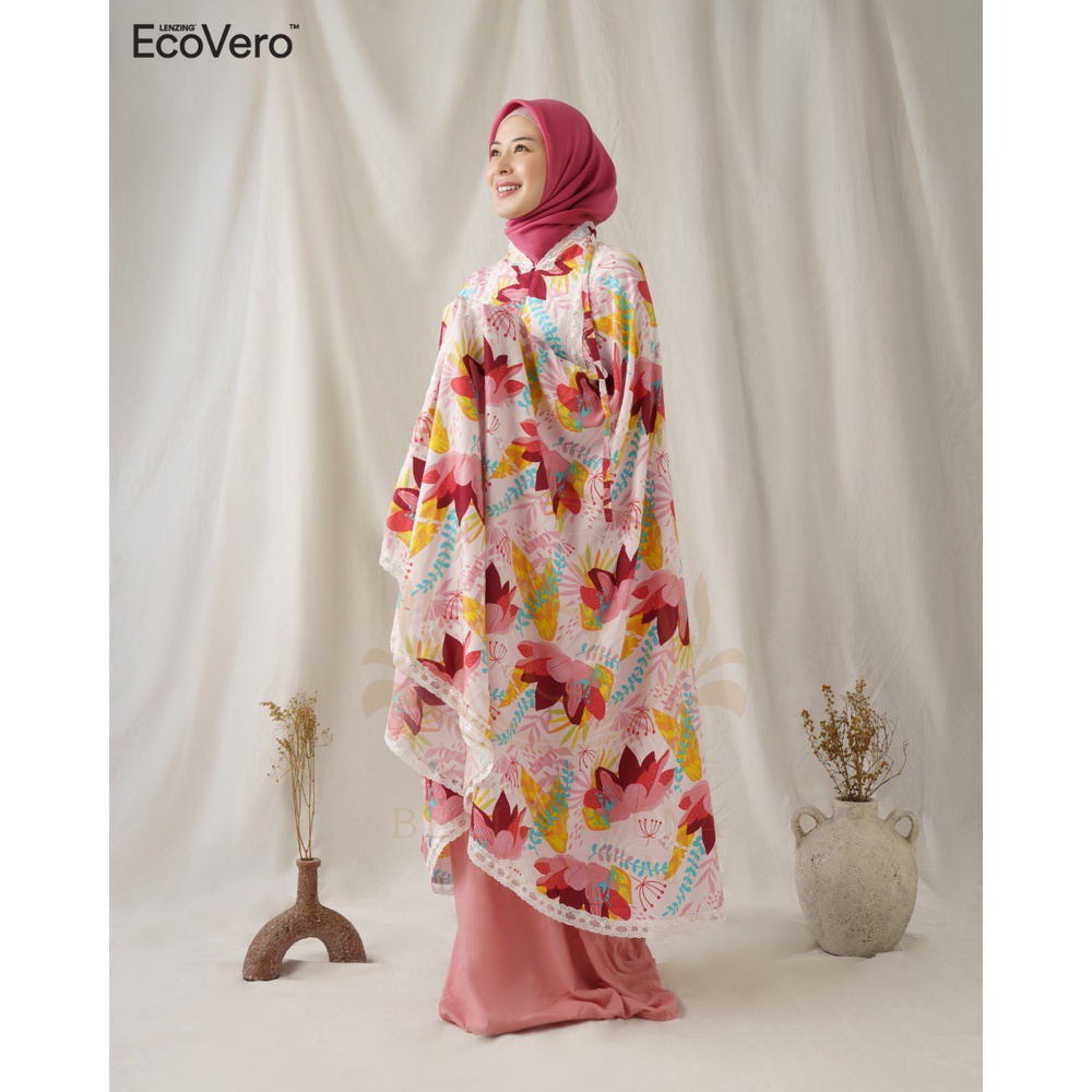 Mukena Dewasa 2in1 Premium Ecovero Angeline Set Sajadah