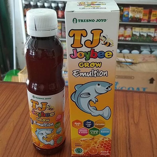 Tj Joybee Grow Emulsion Multivitamin Anak 200 Ml Tresno Joyo Rasa Jeruk Indonesia