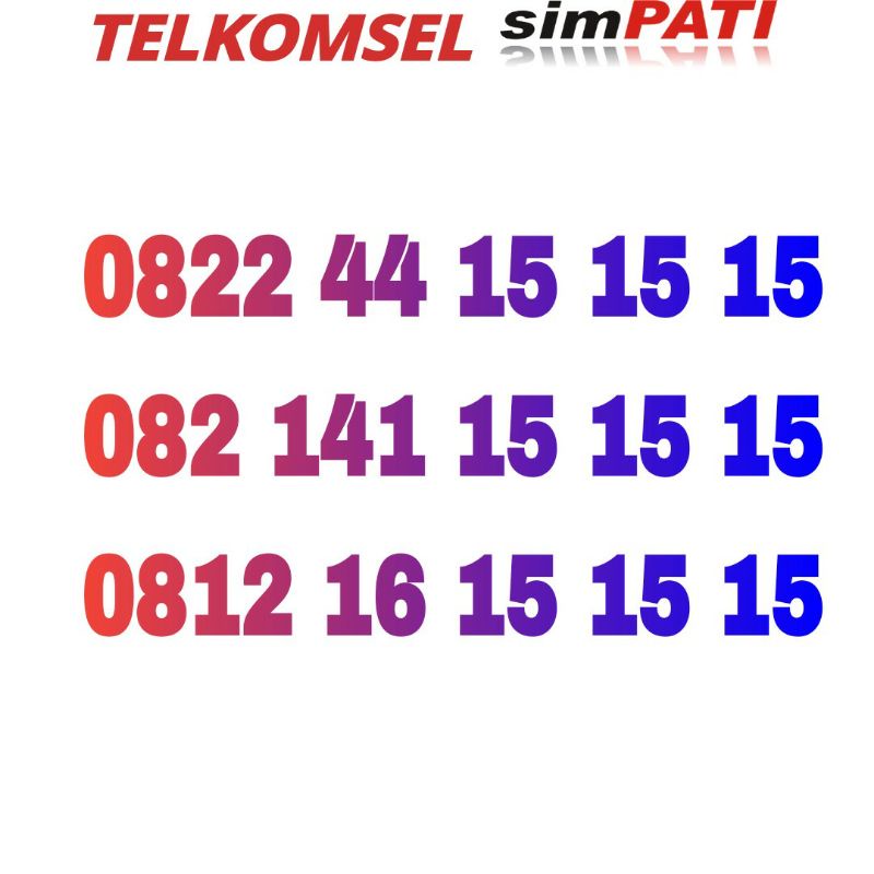 nomor cantik telkomsel simpati 151515