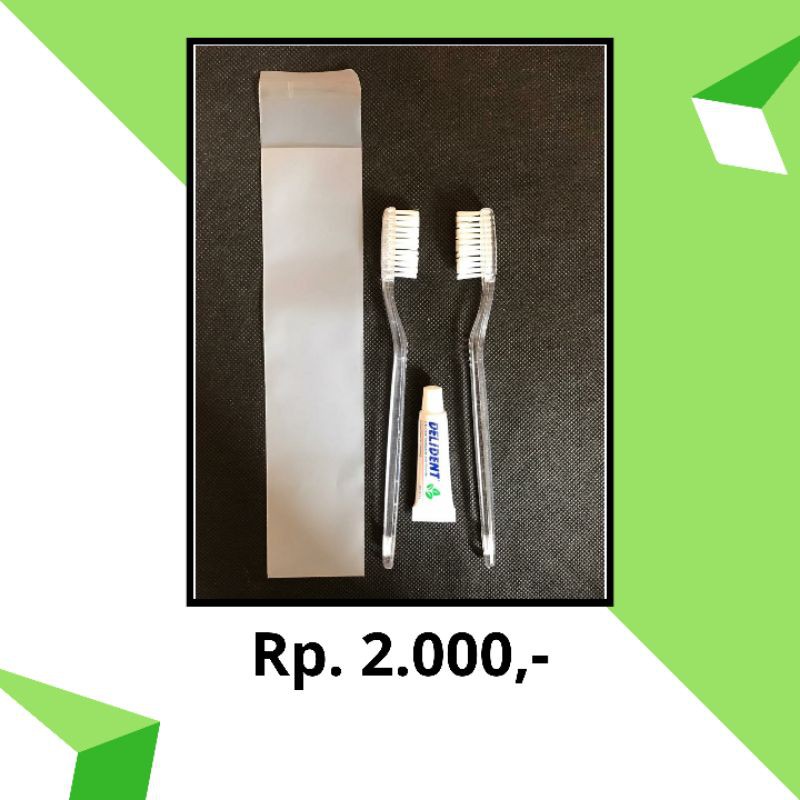 Set Dental Kit Premium Double Sikat Gigi (Amenities Hotel)