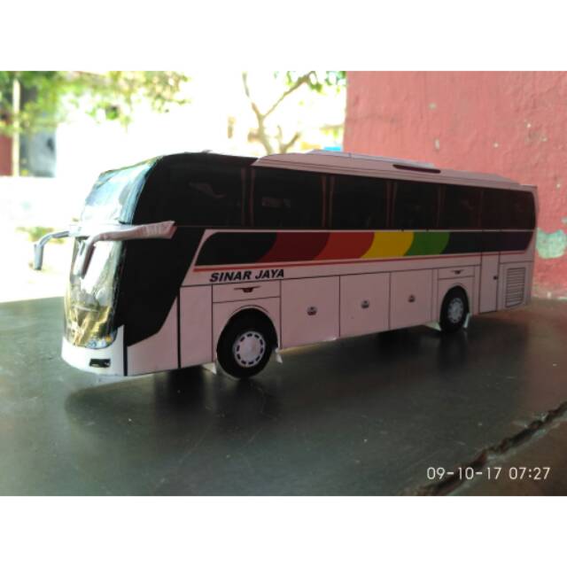 Papercraft bus sinar jaya jetliner