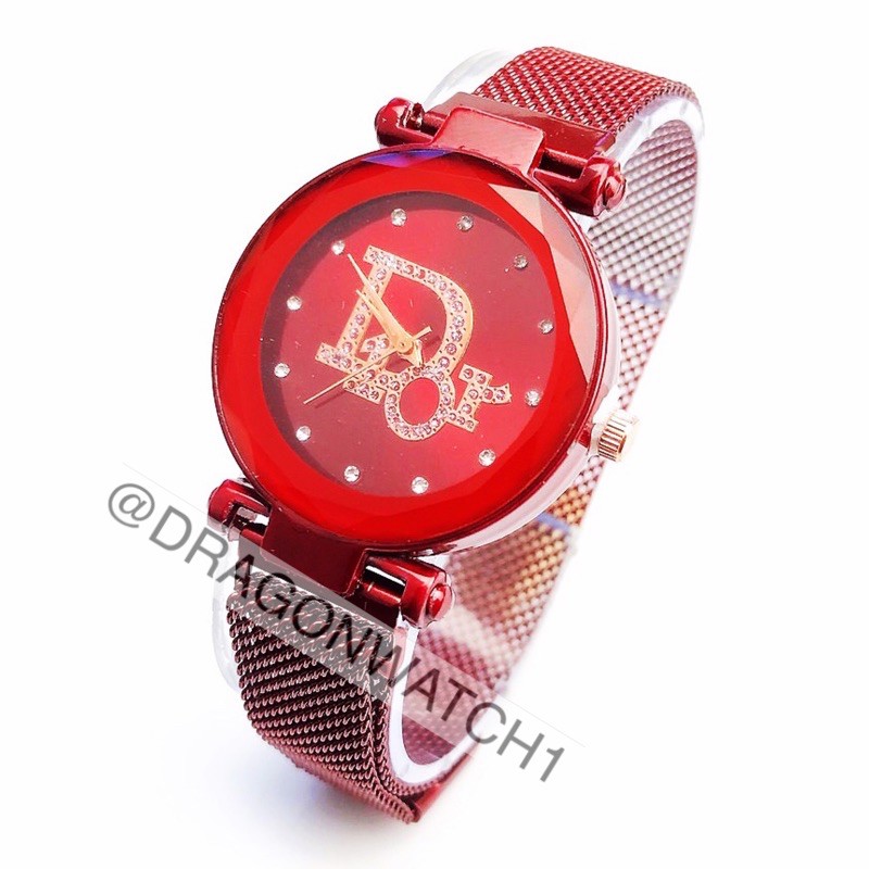 ［ready stok］Jam tangan magnet Rantai wanita rantai pasir s1001-Merah-1