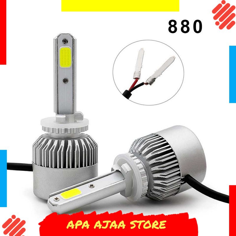 Terbaru ! TaffLED Lampu Mobil LED COB Headlight 8000LM S2 Chip 2 PCS - S2