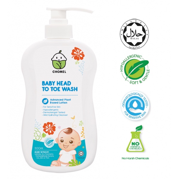 CHOMEL Baby Head to Toe Wash 500ml