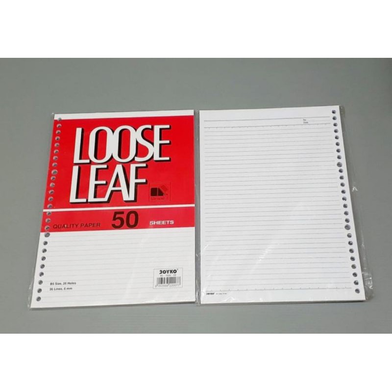 

LOOSE LEAF JOYKO B5 7026-50 LEMBAR