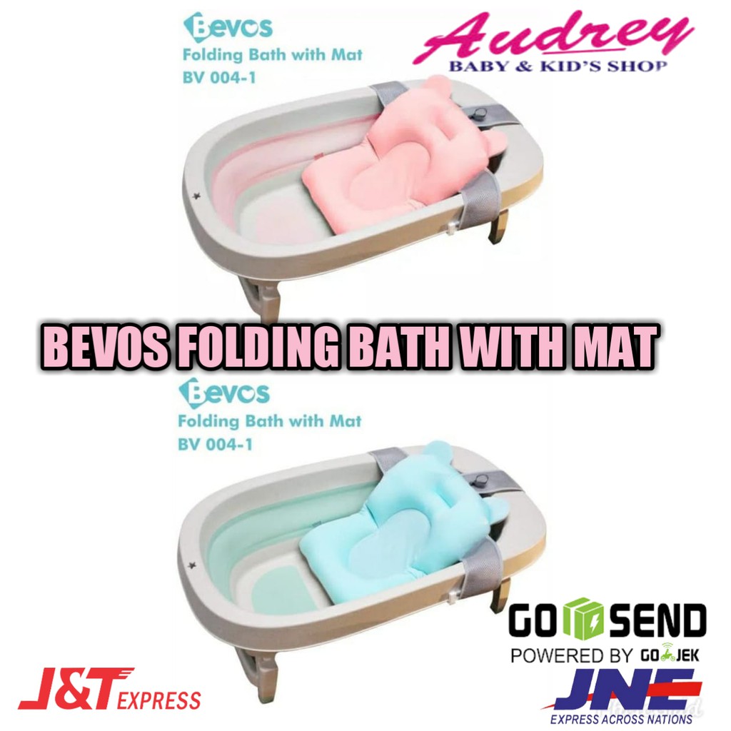 BEVOS FOLDING BATH WITH MAT