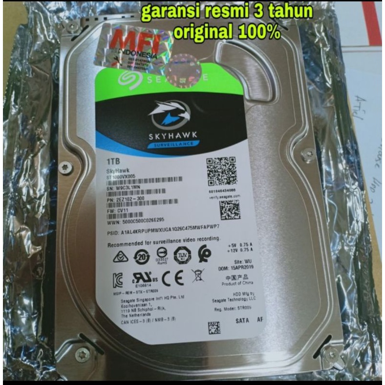 HDD SEAGATE 1TB ORI 100%