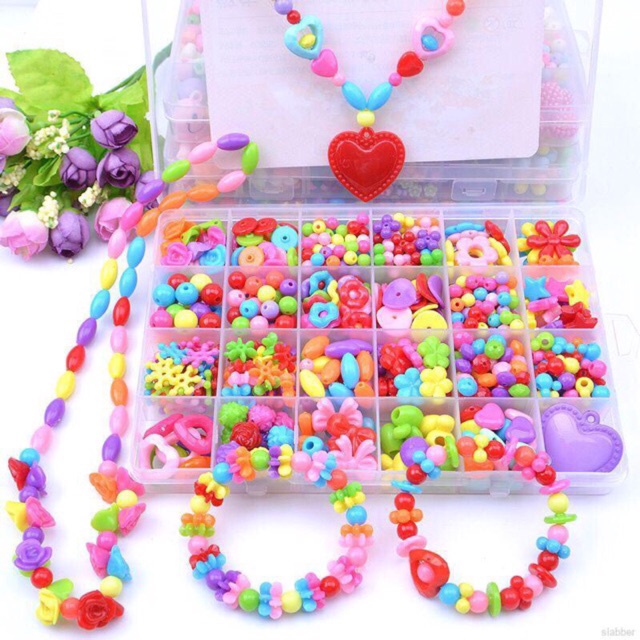 mainan ronce meronce manik beads box set