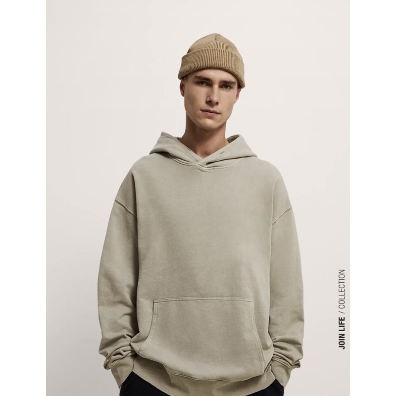 SWEATSHIRT HOODIE ZARA MAN