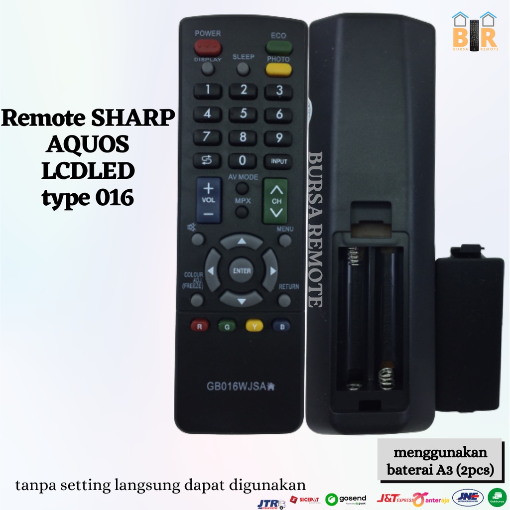 Remot / REMOTE TV SHARP LCD LED  GB016WJSA / ecer dan grosir