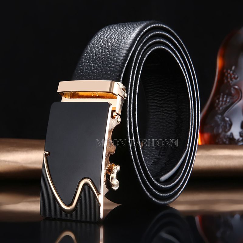 Ikat Pinggang Pria Tipe Rel Men Belt Gesper Pria Sabuk Mewah Men Belt  -017