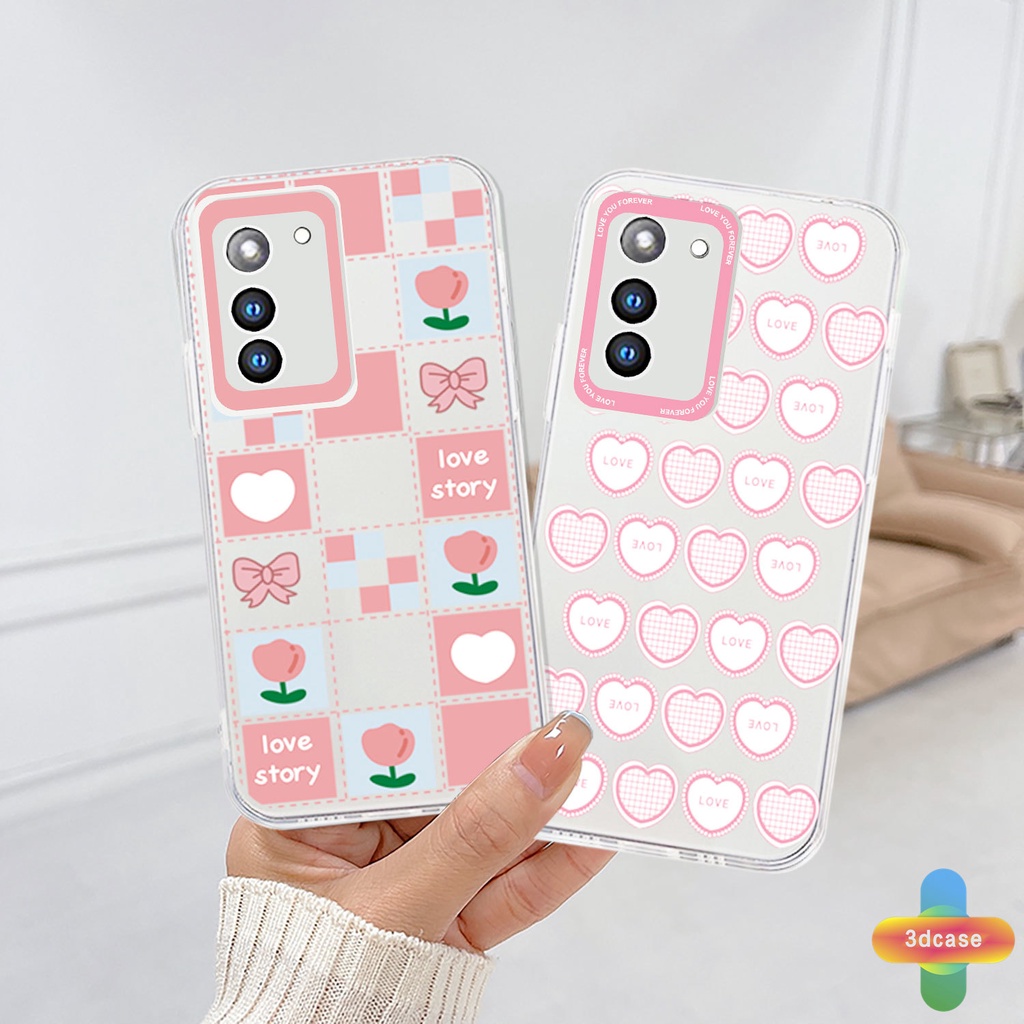 Case Samsung A13 A23 A32 A52 A12 A03 A51 A03S A10S A50 A20S J7 Prime A02S A20 A50S A10 A30S A52S A30 M12 M01S A125 F12 M10S M40S A515F A207F M02S A025 F02S 11 12 13  7 8 6 Plus Pink Love Heart Transparent Case