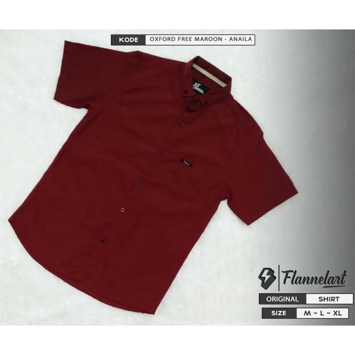 Kemeja pendek Oxford Pria Wanita