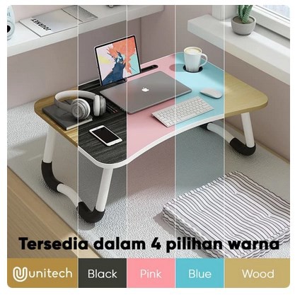 Meja Laptop Portable Lipat Serbaguna Unitech Meja Belajar