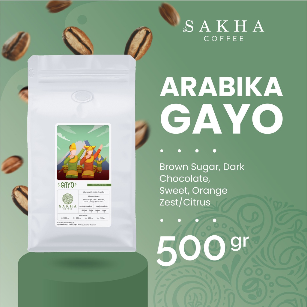 

Biji Kopi Bubuk Arabika Gayo Aceh Sumatra Arabica Coffee Beans Single Origin Grade1 Coffe Roast Bean Espresso Dan Manual Brew Roaster 500 Gram Sakha Roastery