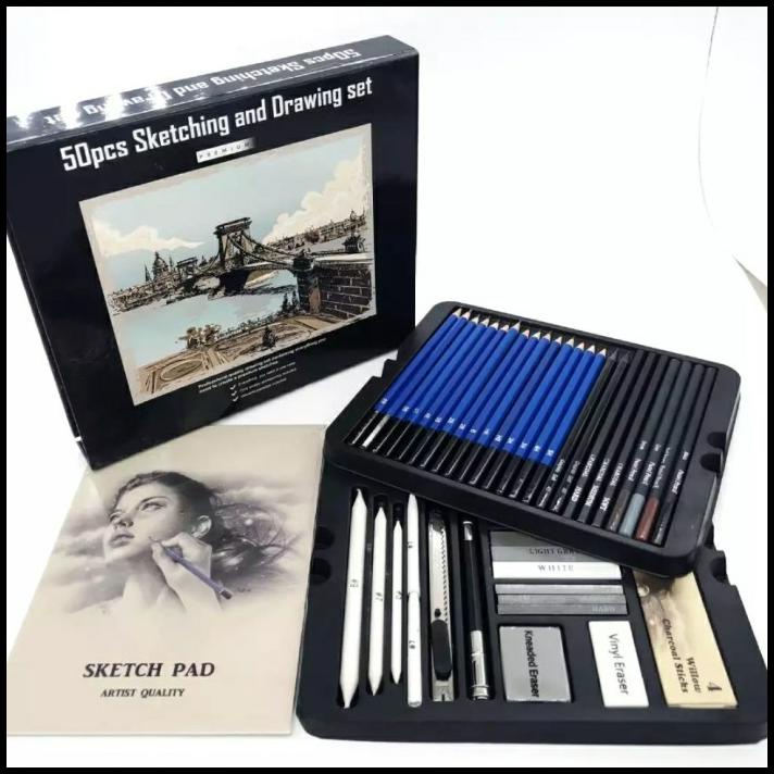 

Drawing & Sketching Pencils 50 Set Professional Artist