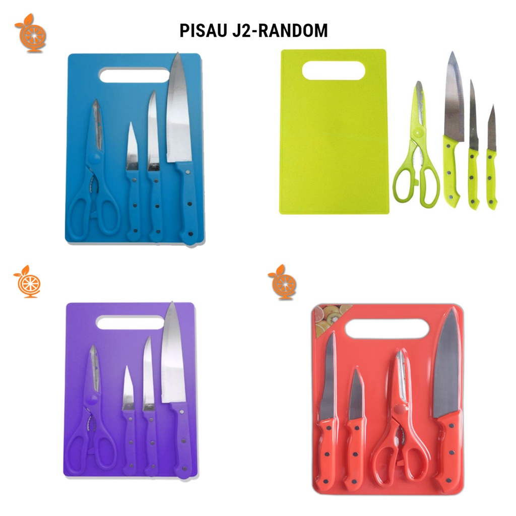 Pisau Set Talenan 7 In 1 Kitchen Knife Full Set Pisau Dapur Murah Pisau Talenan Gunting Dapur