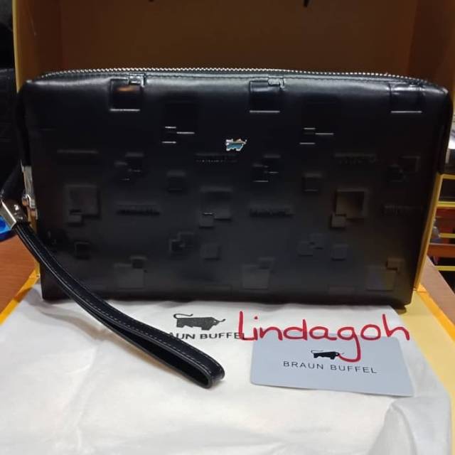 Tas tangan handbag dompet braun buffel kulit pria wanita kualitas premium branded clucth