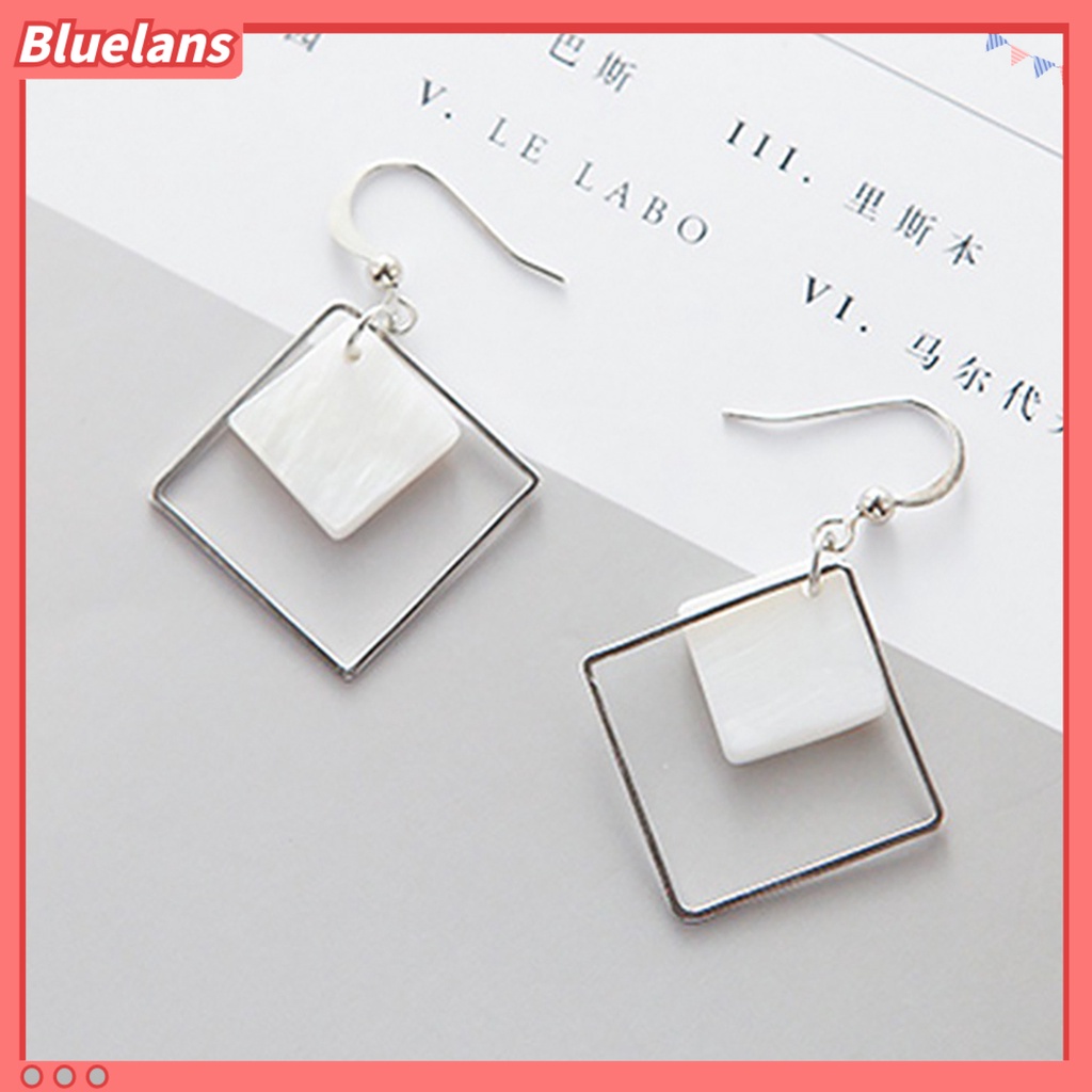 Bluelans 1 Pair Ear Dangle Shell Pendant Comfortable Elegant Shell Pendant Fashion Earrings