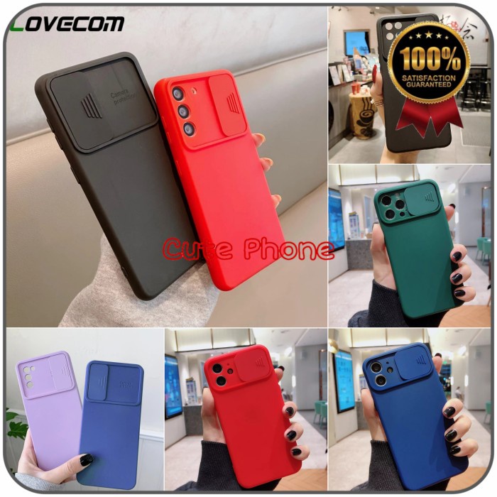 Casing Soft Case Samsung A01 Core J2 Prime Cloth Silicone Camera Slide